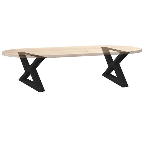 vidaXL Soffbordsben 2 st svart 60x(30-31,3) cm stål
