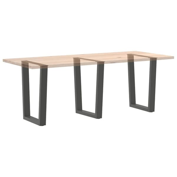 vidaXL Spisebordben V-formet 3 stk antrasitt 70x(72-73,3) cm stål