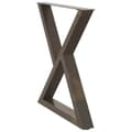Miniatyrbilde 4 av 10: vidaXL Spisebordben 2 stk naturstål 80 x (72-73,3) cm stål