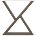 Miniatyrbilde 5 av 10: vidaXL Spisebordben 2 stk naturstål 80 x (72-73,3) cm stål