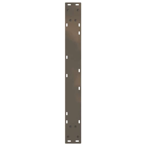 vidaXL Spisebordben 2 stk naturstål 80 x (72-73,3) cm stål