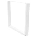 Miniatyrbilde 4 av 10: vidaXL Spisebordben V-formet 2 stk hvit 100x(72-73,3) cm stål