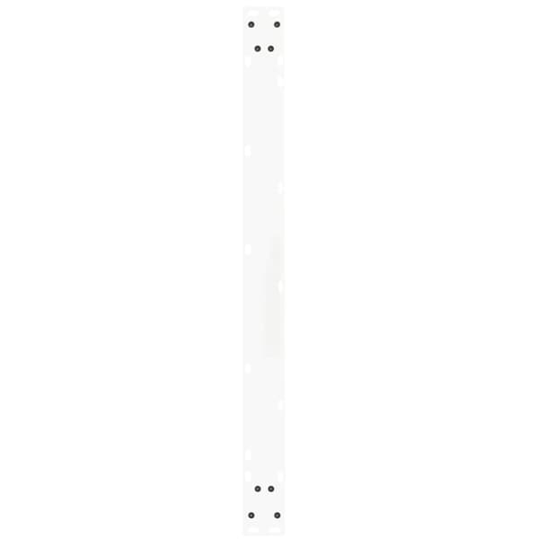 vidaXL Spisebordben V-formet 2 stk hvit 100x(72-73,3) cm stål