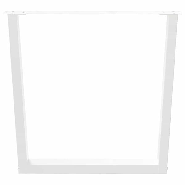 vidaXL Spisebordben V-formet 3 stk hvit 90 x (72-73,3) cm stål