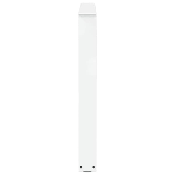 vidaXL Spisebordben V-formet 3 stk hvit 90 x (72-73,3) cm stål