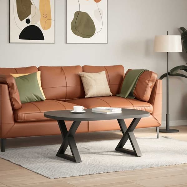 vidaXL Soffbordsben 2 st antracit 50x(42-43,3) cm stål