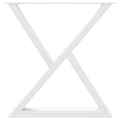 Miniatyrbild 5 av 10: vidaXL Matbordsben 2 st vit 70x(72-73,3) cm stål