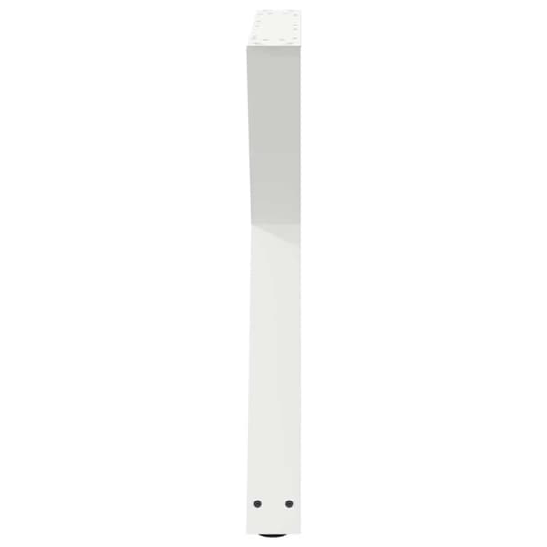 vidaXL Matbordsben 2 st vit 70x(72-73,3) cm stål