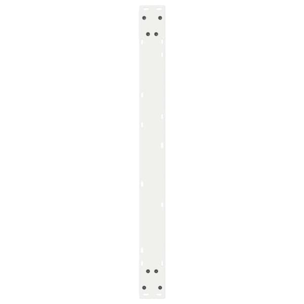 vidaXL Matbordsben 2 st vit 90x(72-73,3) cm stål