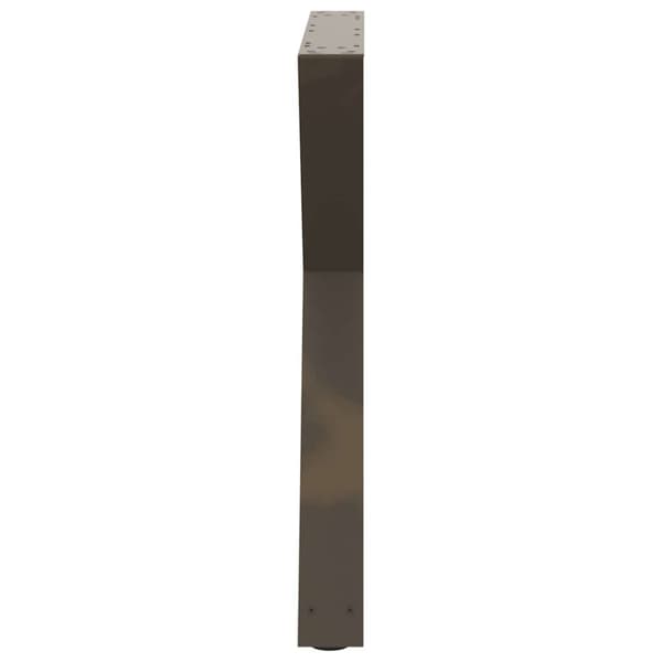 vidaXL Matbordsben 2 st naturligt stål 70x(72-73,3) cm stål