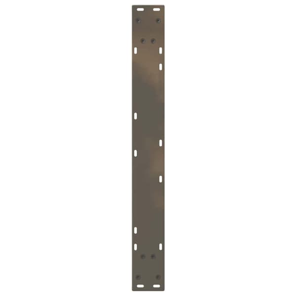 vidaXL Matbordsben 2 st naturligt stål 70x(72-73,3) cm stål