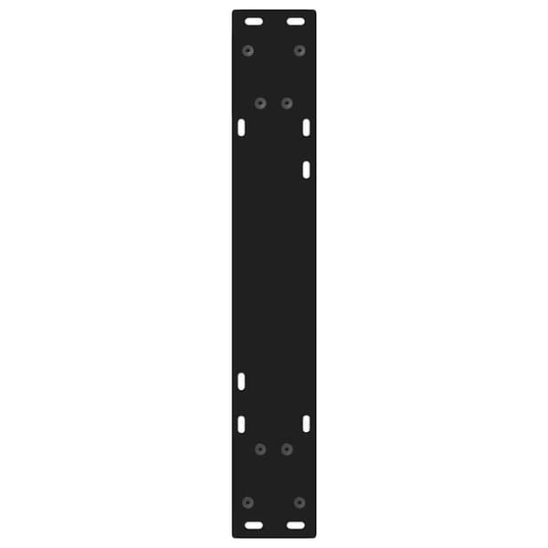 vidaXL Matbordsben 2 st svart 60x(72-73,3) cm stål