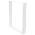 Miniatyrbilde 4 av 10: vidaXL Spisebordben V-formet 3 stk hvit 80 x (72-73,3) cm stål