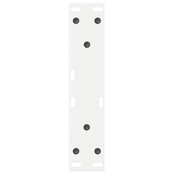 vidaXL Salongbordben 2 stk hvite 38 x (42-43,3) cm stål