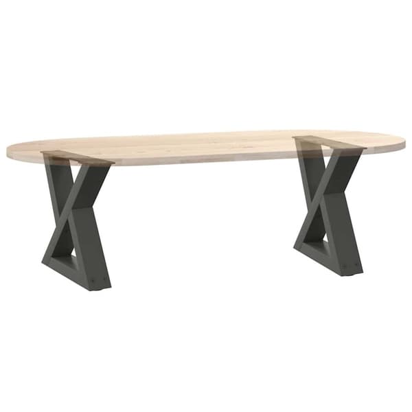 vidaXL Soffbordsben 2 st antracit 30x(30-31,3) cm stål