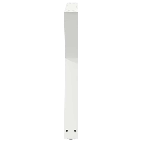 vidaXL Matbordsben 2 st vit 80x(72-73,3) cm stål