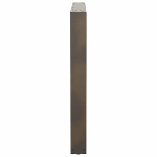 vidaXL Spisebordben V-formet 3 stk naturstål 80 x (72-73,3) cm stål