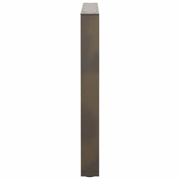 vidaXL Spisebordben V-formet 3 stk naturstål 90 x (72-73,3) cm stål