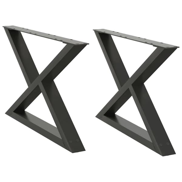 Soffbordsben 2 st antracit 70x(42-43,3) cm stål