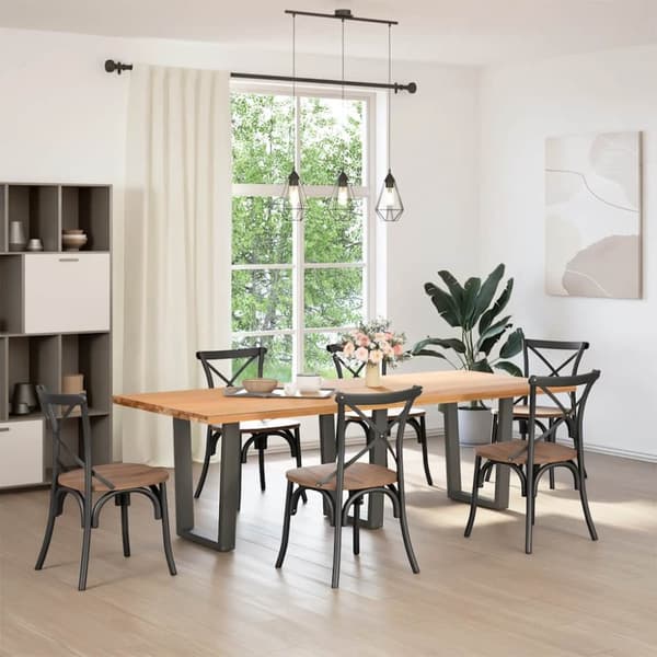 Matbordsben V-formade 3 st antracit 70x(72-73,3) cm stål