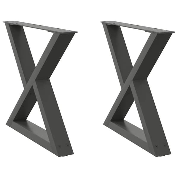 Soffbordsben 2 st antracit 50x(42-43,3) cm stål