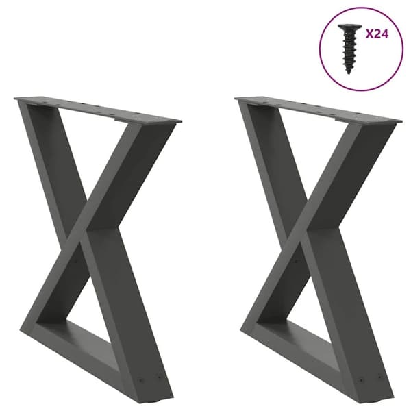 Soffbordsben 2 st antracit 50x(42-43,3) cm stål