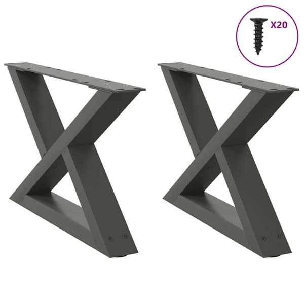 Soffbordsben 2 st antracit 60x(30-31,3) cm stål