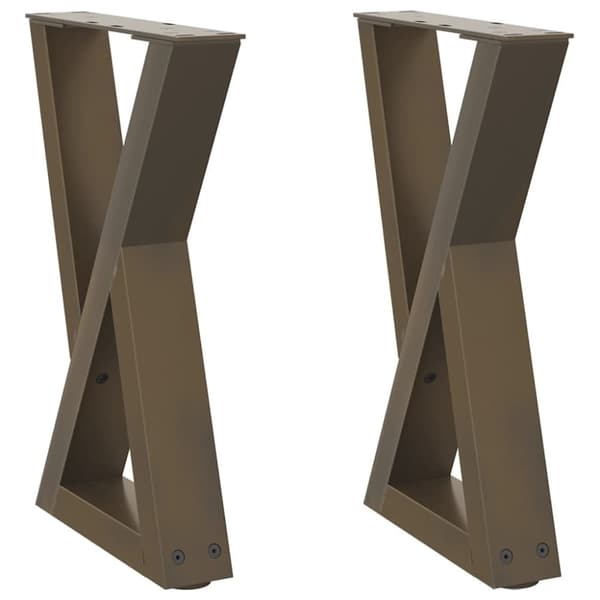 Soffbordsben 2 st naturligt stål 28x(42-43,3) cm stål