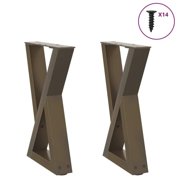 Soffbordsben 2 st naturligt stål 28x(42-43,3) cm stål