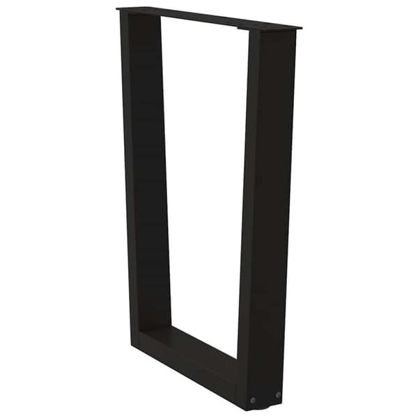 vidaXL Ruokapöydän jalat V-muoto 3 kpl Musta 70x(72-73,3) cm Teräs