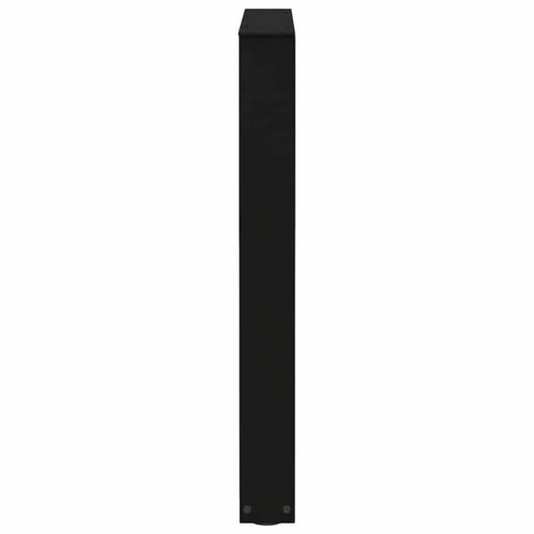 vidaXL Ruokapöydän jalat V-muoto 3 kpl Musta 70x(72-73,3) cm Teräs
