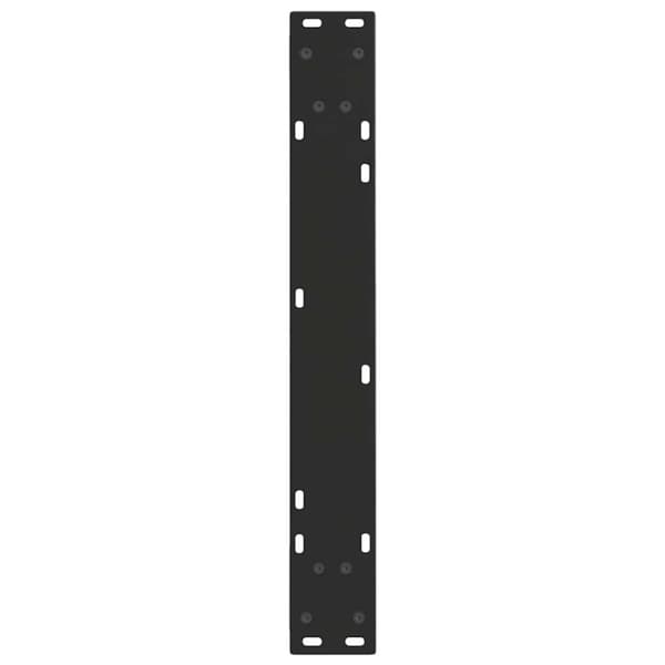 vidaXL Ruokapöydän jalat V-muoto 3 kpl Musta 70x(72-73,3) cm Teräs