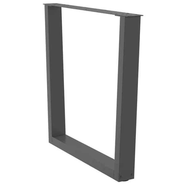 vidaXL Ruokapöydän jalat V-muotoiset 2 kpl antrasiitti 90x(72-73,3) cm teräs