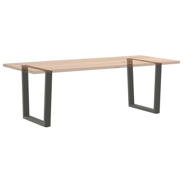 vidaXL Ruokapöydän jalat V-muotoiset 2 kpl antrasiitti 90x(72-73,3) cm teräs