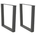 Pikkukuva 1 / 10: vidaXL Ruokapöydän jalat V-muotoiset 2 kpl antrasiitti 90x(72-73,3) cm teräs