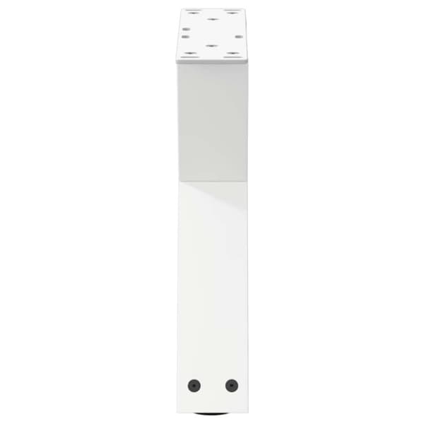 vidaXL Sofabordben 2 stk Hvid 30x(30-31,3) cm Stål
