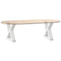 Miniatyrbillede 8 af 10: vidaXL Sofabordben 2 stk Hvid 30x(30-31,3) cm Stål