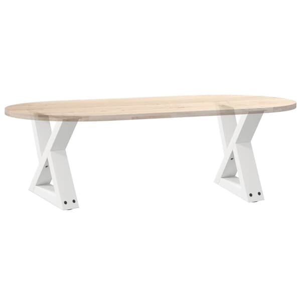 vidaXL Sofabordben 2 stk Hvid 30x(30-31,3) cm Stål