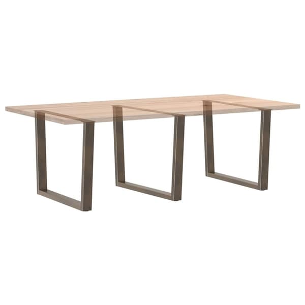 vidaXL Ruokapöydän jalat V-muoto 3 kpl Luonnonteräs 100x(72-73,3) cm