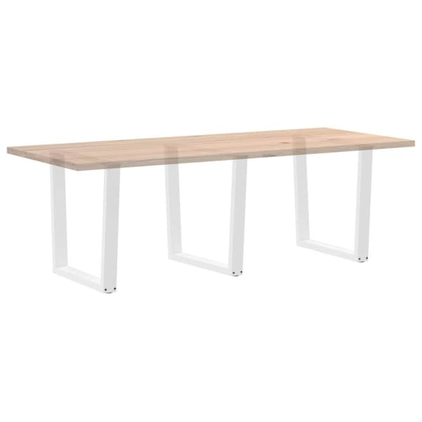 vidaXL Ruokapöydän jalat V-muotoinen 3 kpl Valkoinen 80x(72-73,3) cm