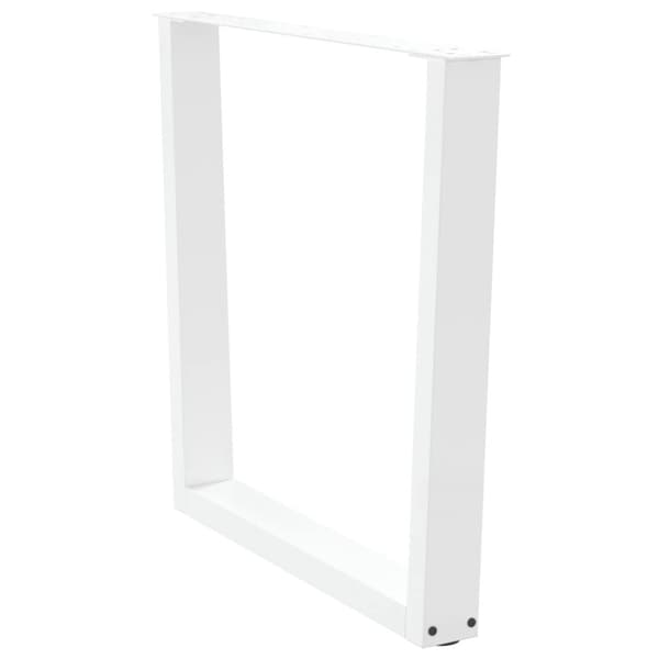vidaXL Spisebordsben V-form 2 stk Hvid 80x(72-73,3) cm Stål