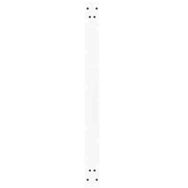 vidaXL Spisebordsben V-form 3 stk Hvid 100x(72-73,3) cm Stål