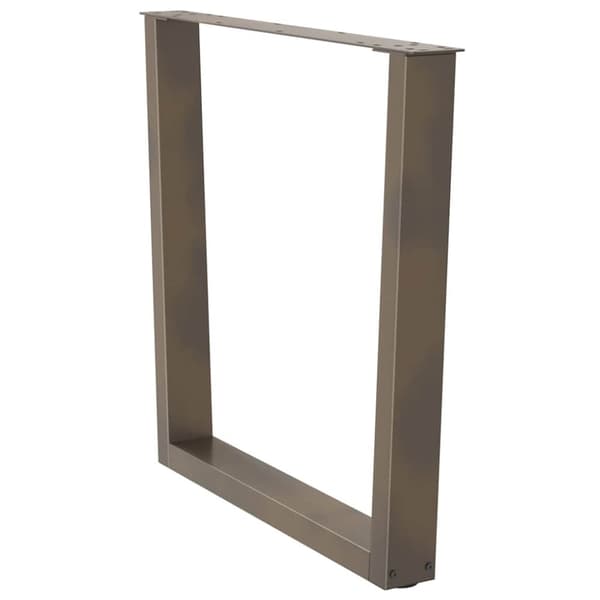 vidaXL Ruokapöydän jalat V-muoto 2 kpl Luonnonteräs 80x(72-73,3) cm
