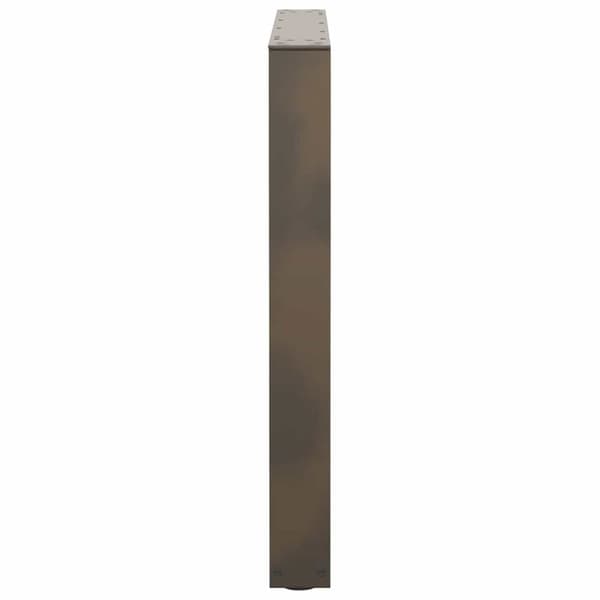 vidaXL Ruokapöydän jalat V-muoto 2 kpl Luonnonteräs 80x(72-73,3) cm