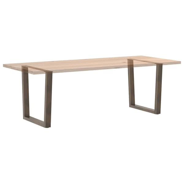 vidaXL Ruokapöydän jalat V-muoto 2 kpl Luonnonteräs 80x(72-73,3) cm