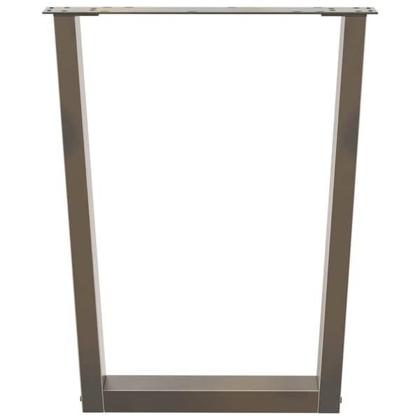 vidaXL Spisebordsben V-form 3 stk Naturstål 70x(72-73,3) cm Stål