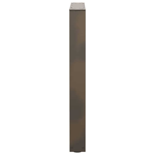 vidaXL Spisebordsben V-form 3 stk Naturstål 70x(72-73,3) cm Stål