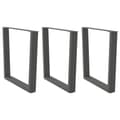 Pikkukuva 1 / 10: vidaXL Ruokapöydän jalat V-muotoiset 3 kpl antrasiitti 90x(72-73,3) cm teräs