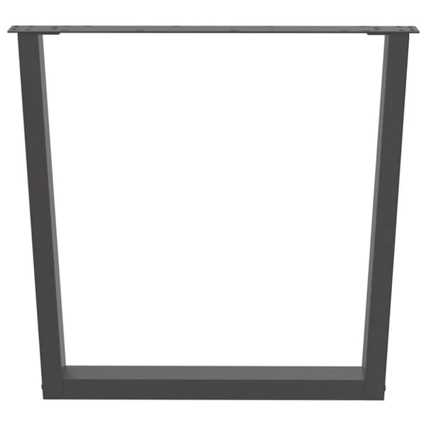 vidaXL Ruokapöydän jalat V-muoto 2 kpl Antrasiitti 80x(72-73,3) cm