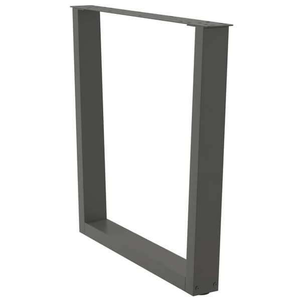 vidaXL Ruokapöydän jalat V-muoto 2 kpl Antrasiitti 80x(72-73,3) cm